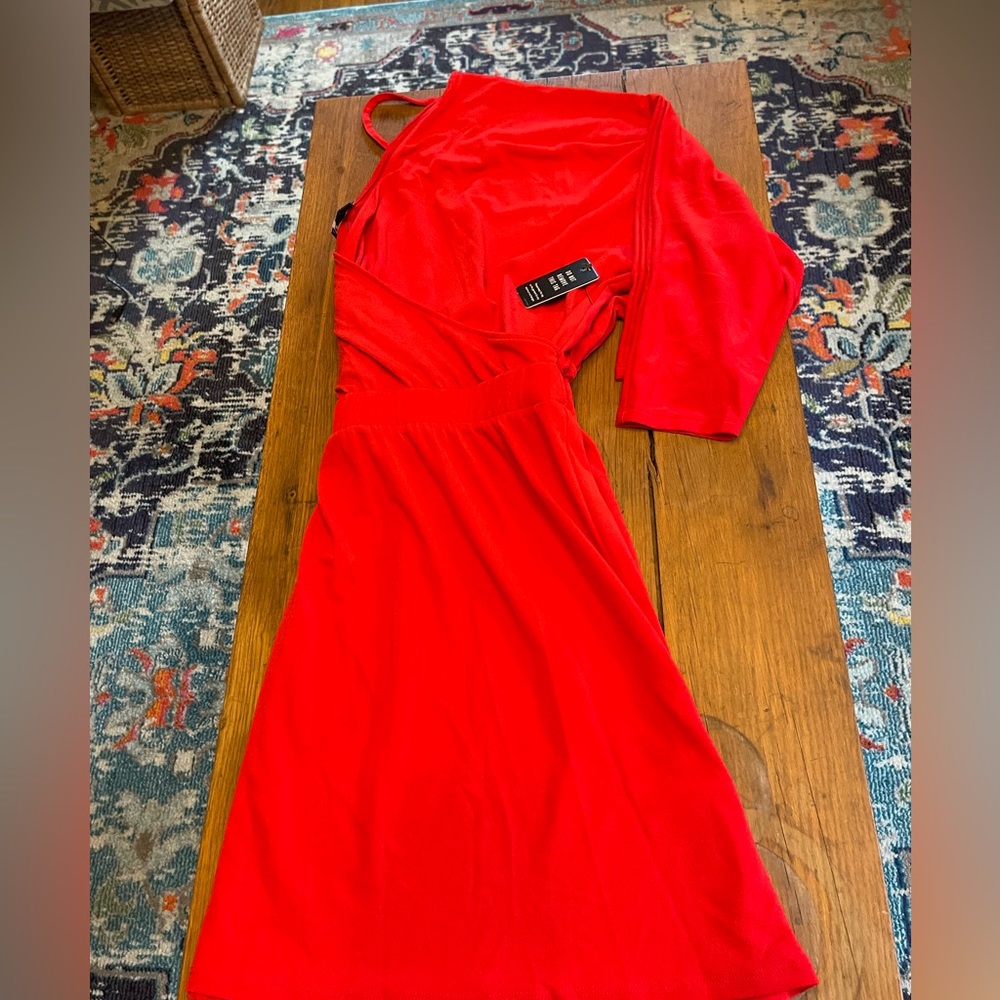 Express red dress